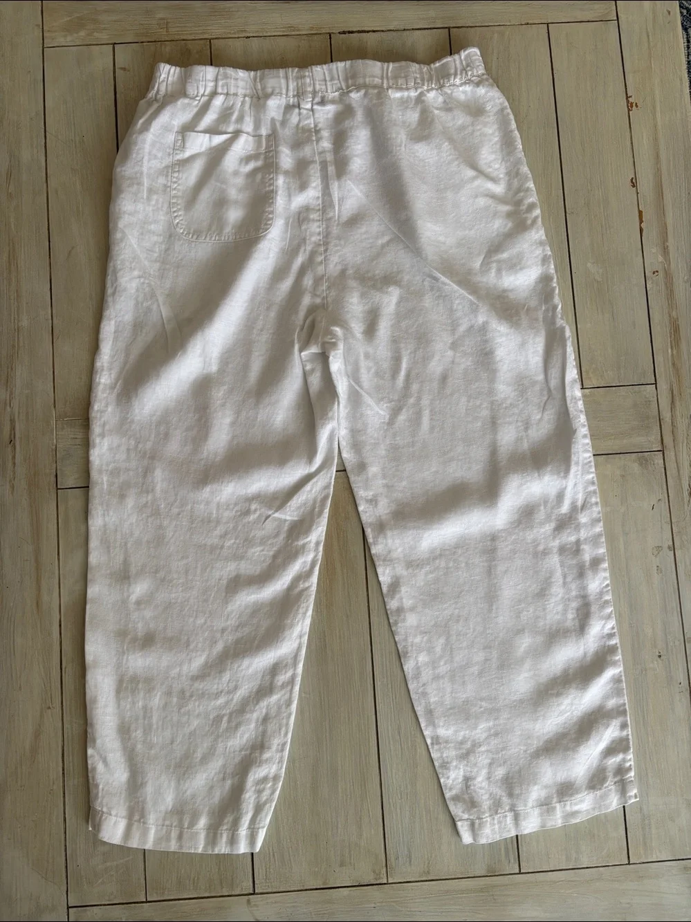 Quince 100% European Linen Pants White Large